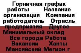 Горничная-график работы 1/2 › Название организации ­ Компания-работодатель › Отрасль предприятия ­ Другое › Минимальный оклад ­ 1 - Все города Работа » Вакансии   . Ханты-Мансийский,Мегион г.